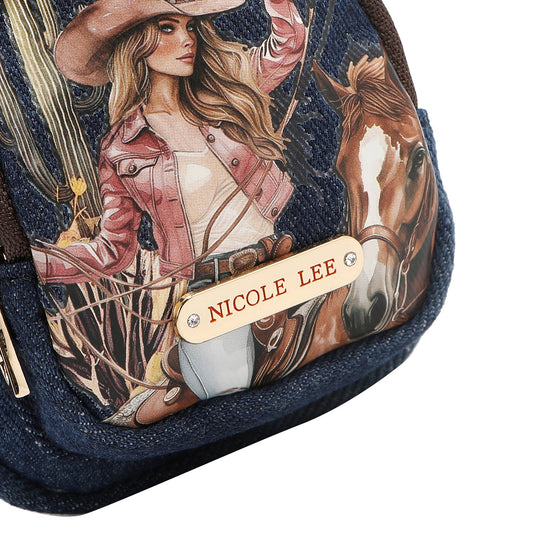 MONEDERO MOCHILA DE DENIM (SOFIA MONTANA)